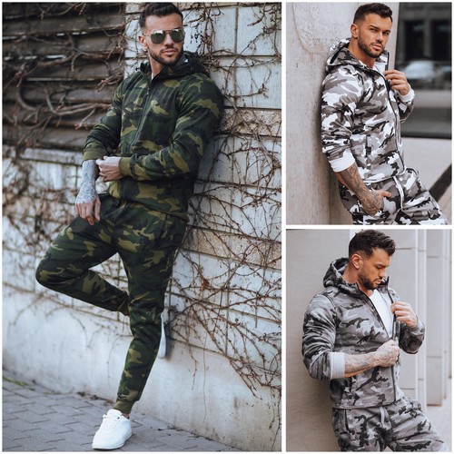 Herren trainingsanzug camo - herren,
