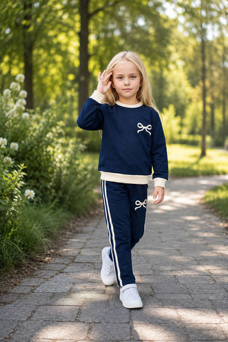 Mädchen freizeitanzug blue - mädchen, „blue